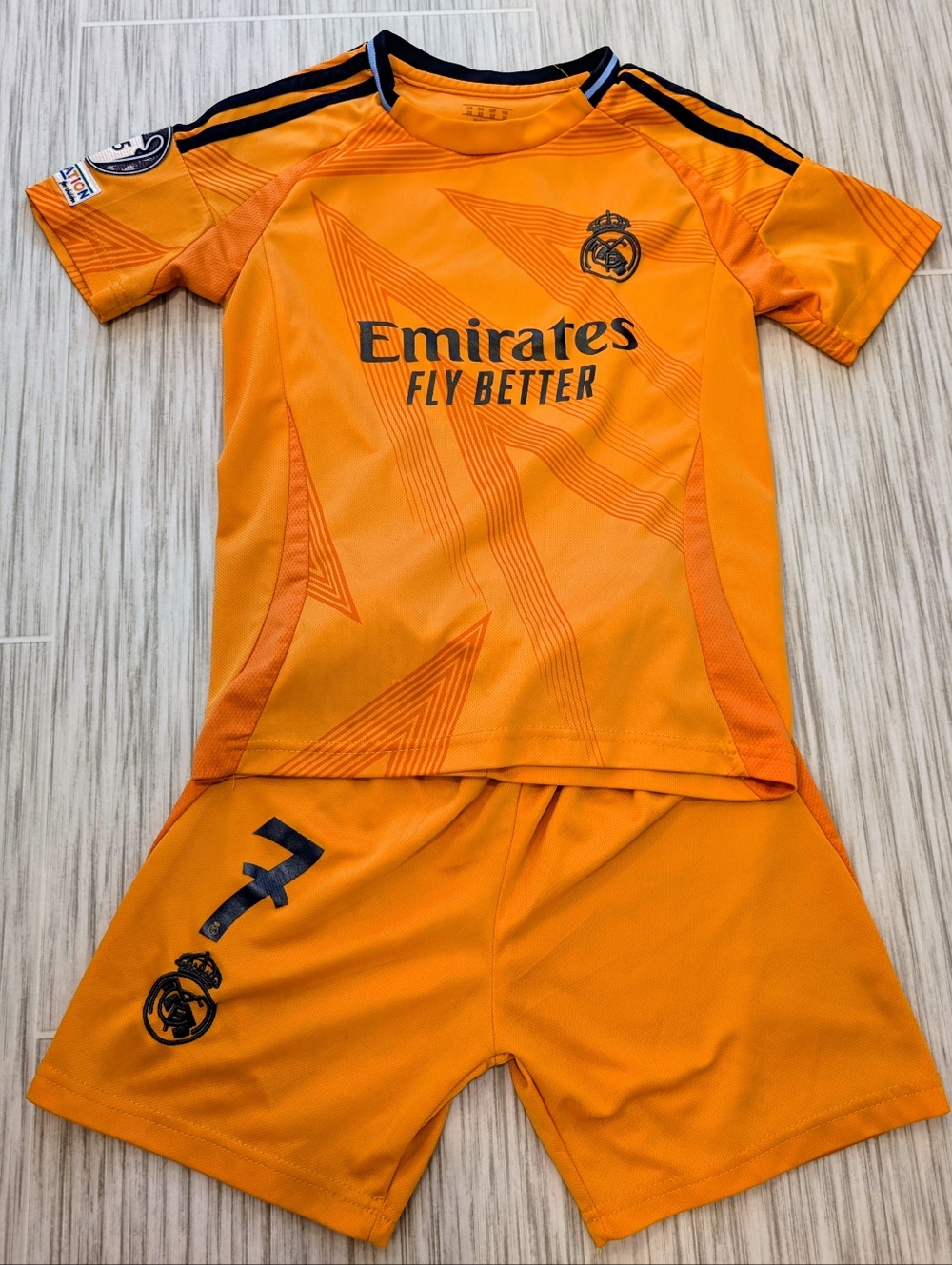 Youth Vini Jr. Soccer Jersey & Shorts Set